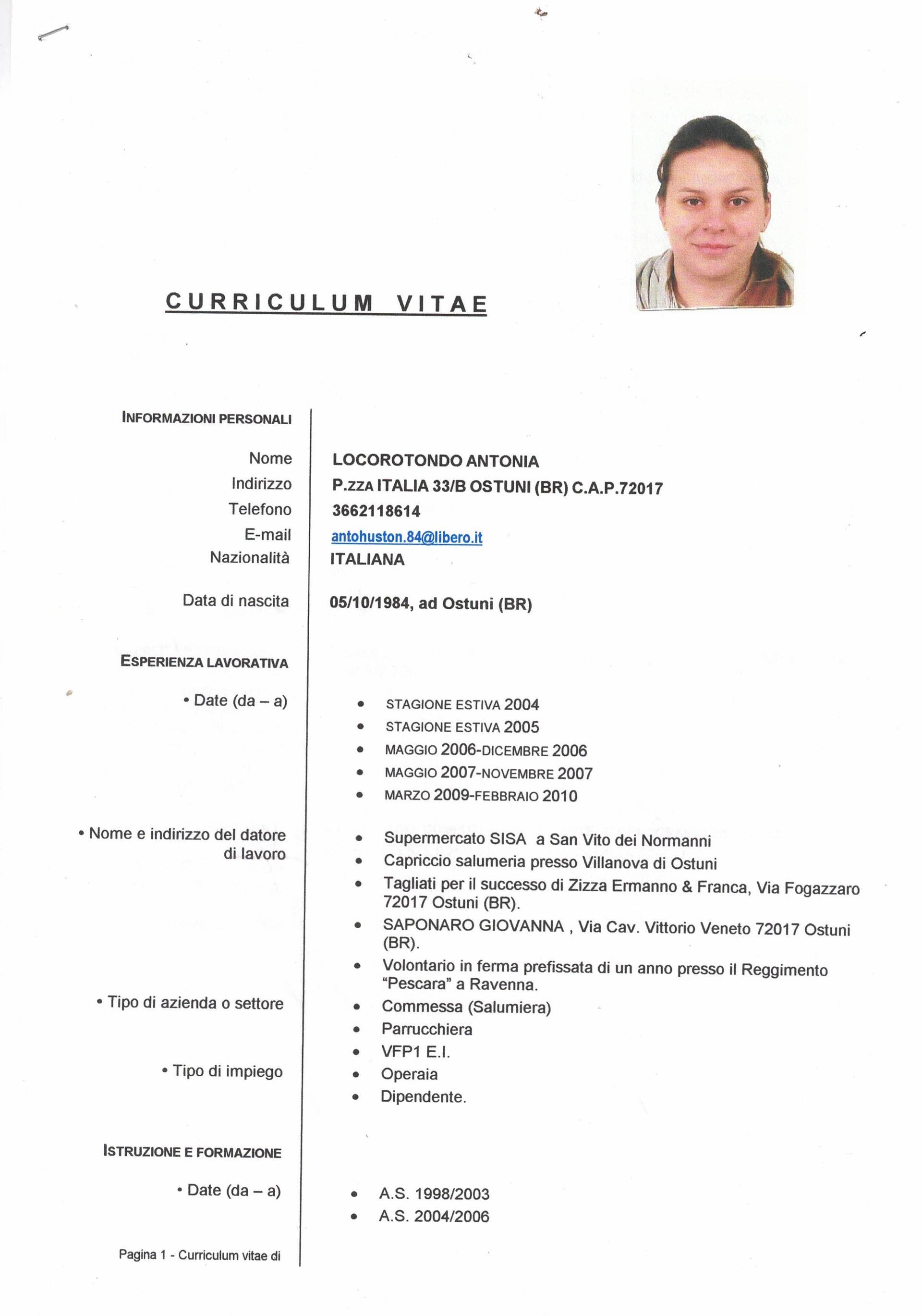 ANTONIA LOCOROTONDO