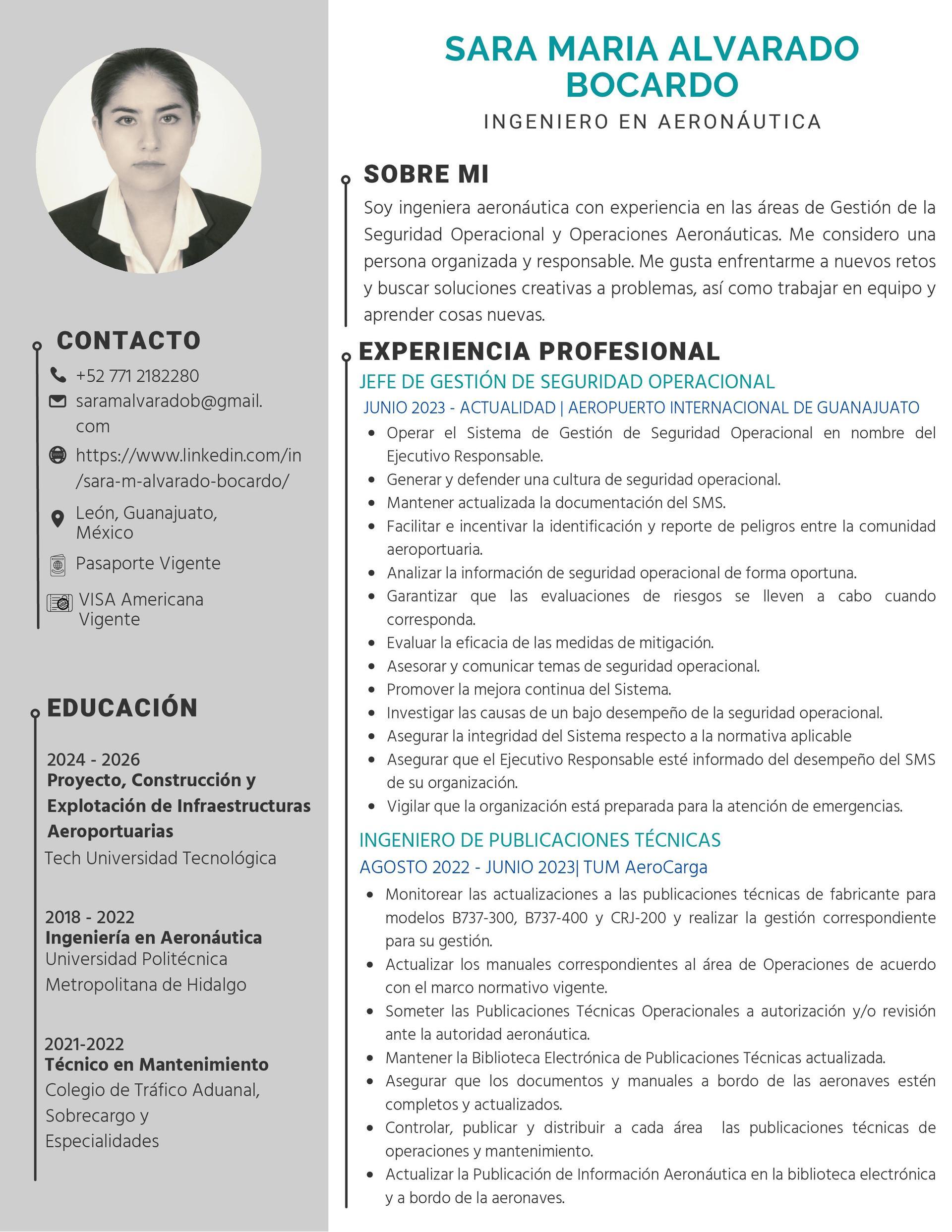 SARA MARIA ALVARADO BOCARDO