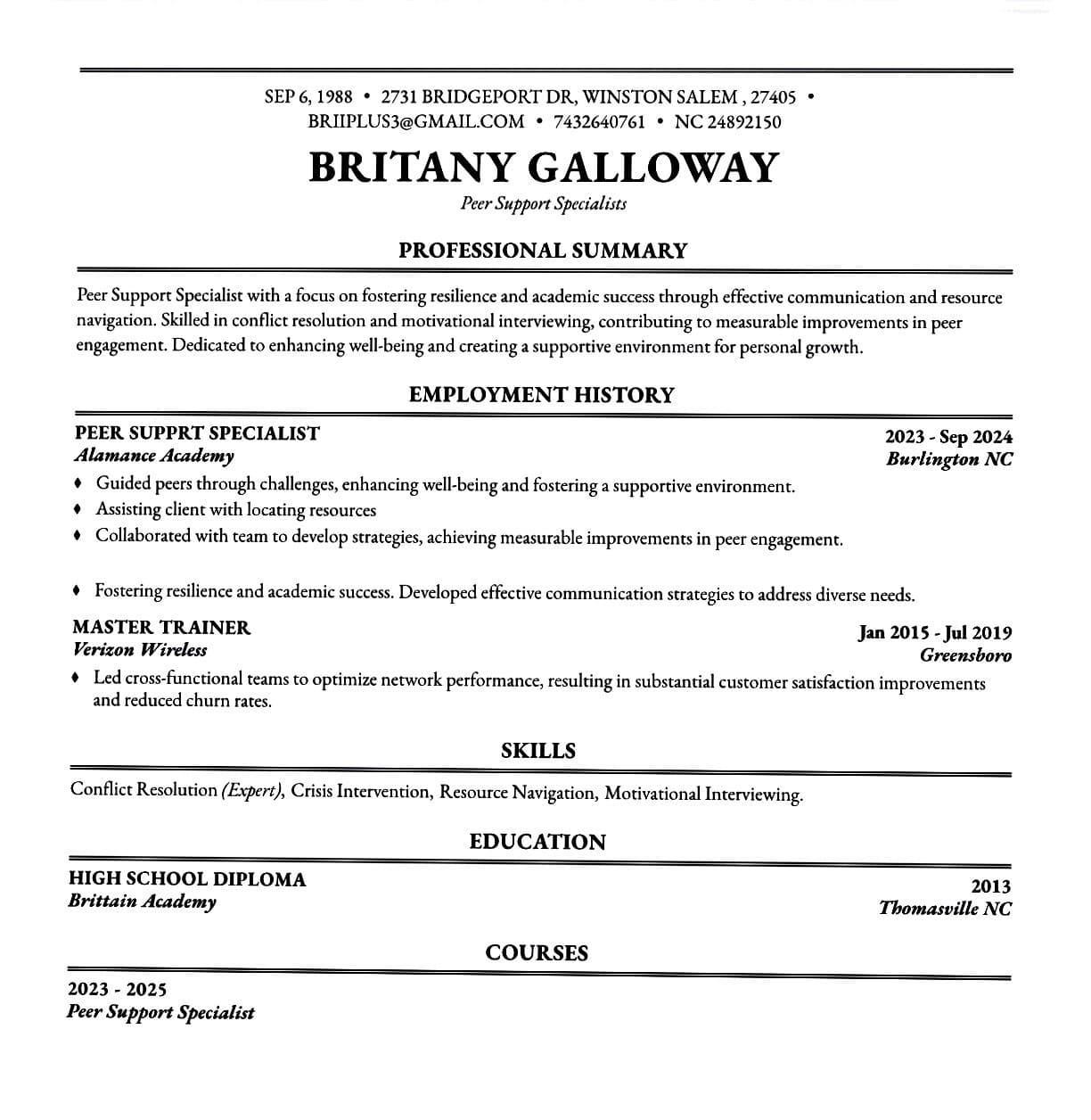 BRITANY GALLOWAY
