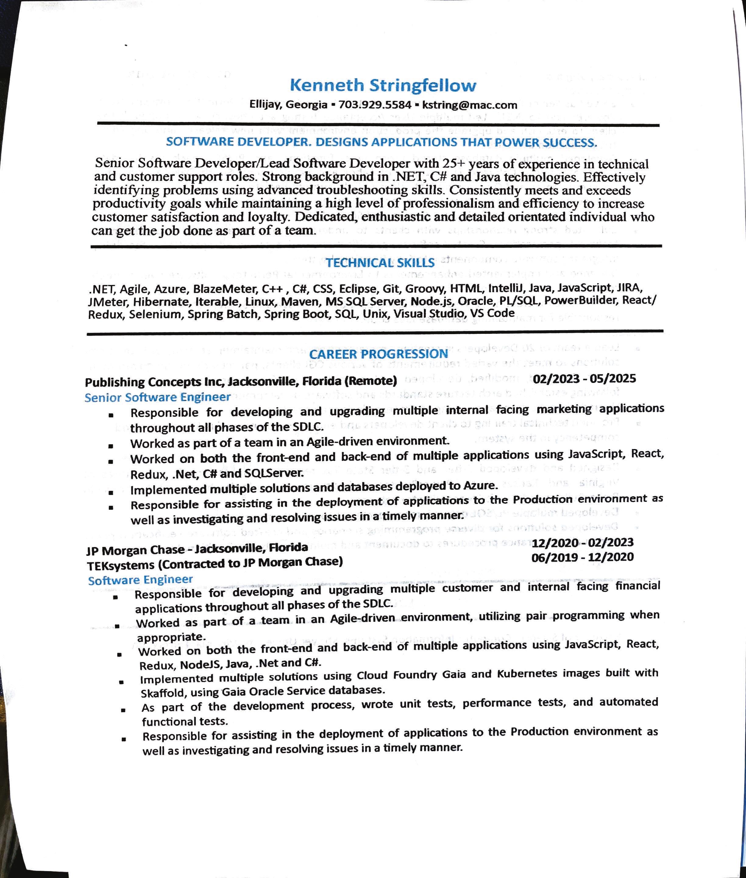 Kenneth Stringfellow