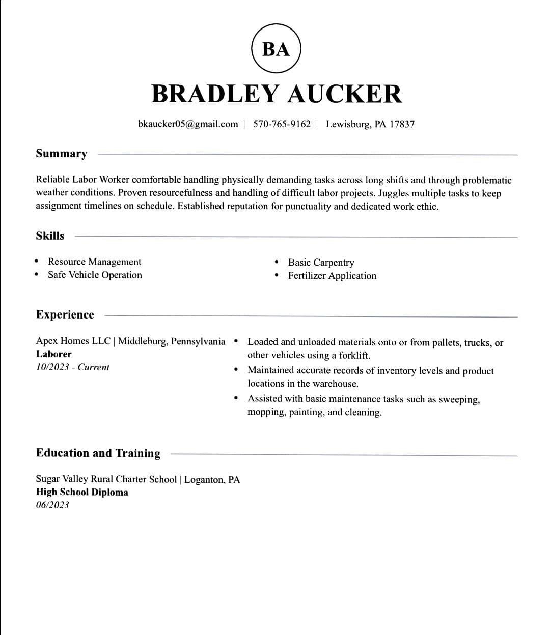 Bradley Aucker
