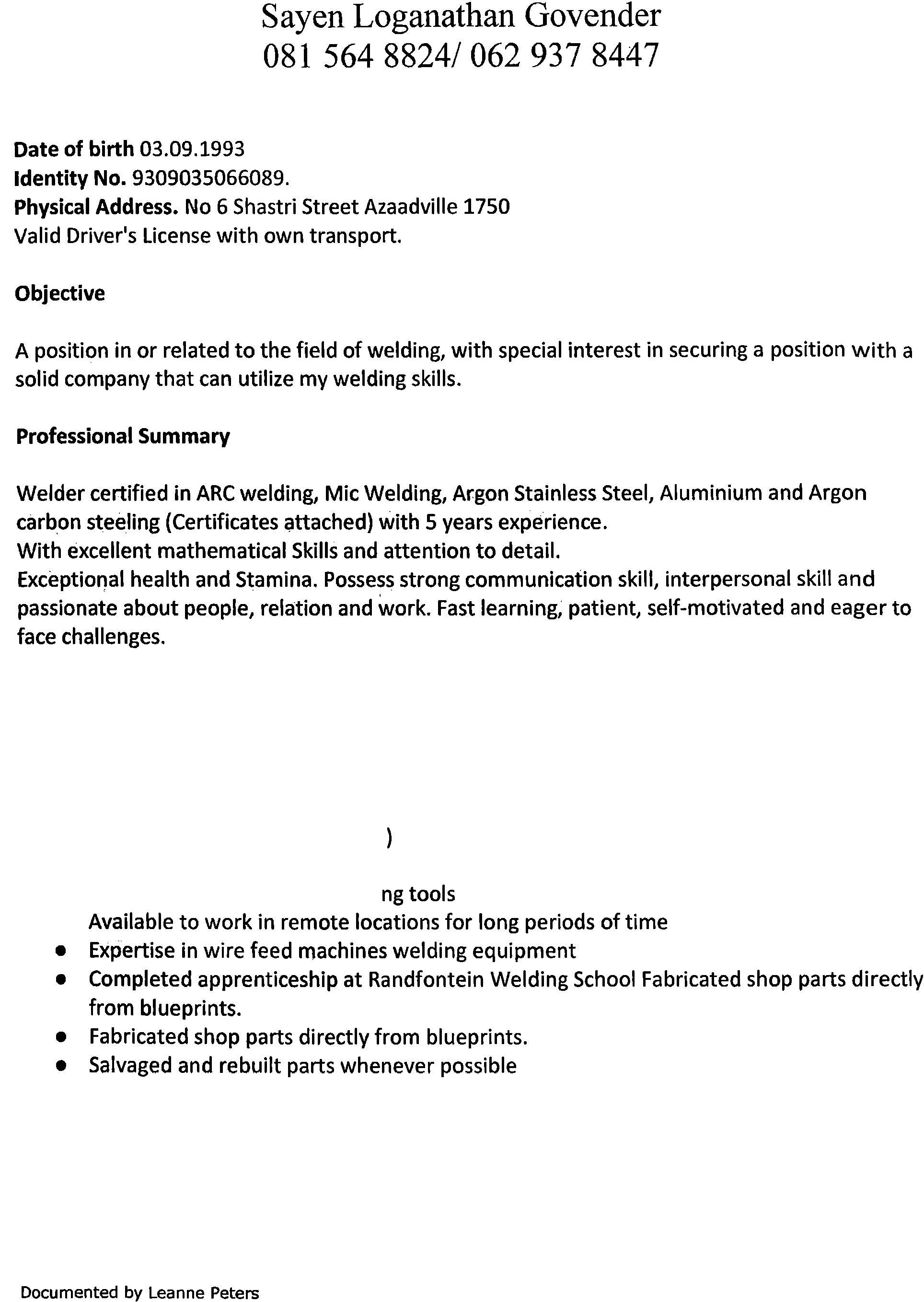 Sayen Loganathan Govender