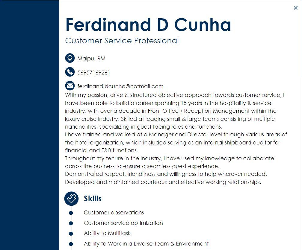 Ferdinand D Cunha