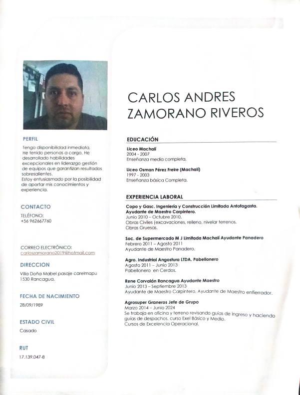 Carlos Zamorano Riveros
