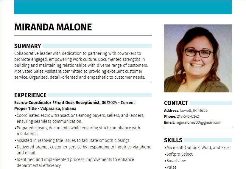 MIRANDA MALONE