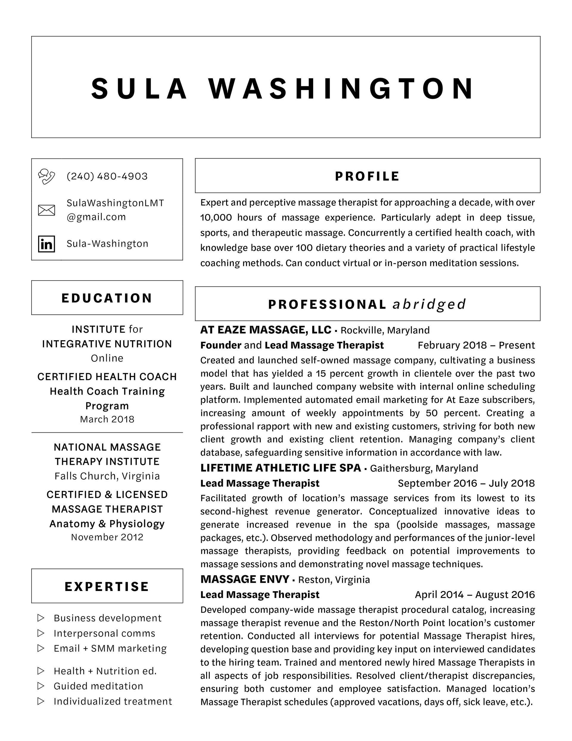 Sula Washington